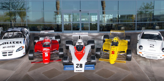 The Penske Racing Museum in the heart of North Scottsdale’s luxury car dealerships