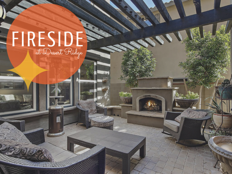 Courtyard living is popular in Fireside at Desert Ridge.
