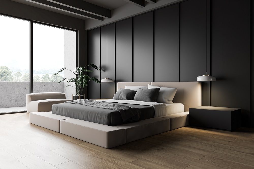 2021 Bedroom Design Trends - Dark Accent Walls