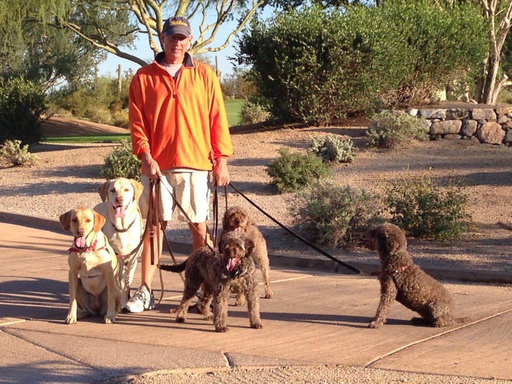 Out for a walk in the Country Club neighborhood of DC Ranch in North Scottsdale.
