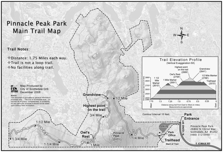 Pinnacle Peak Trail Map - AZ Golf Homes for Sale