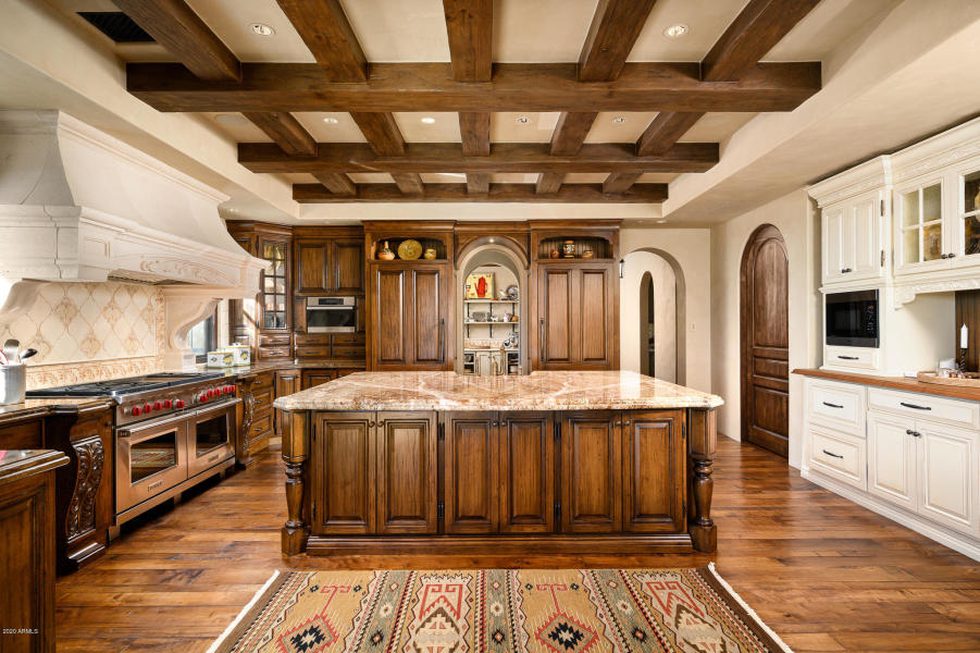 Rustic Charm in the Kitchen at 10819 East Rimrock Drive