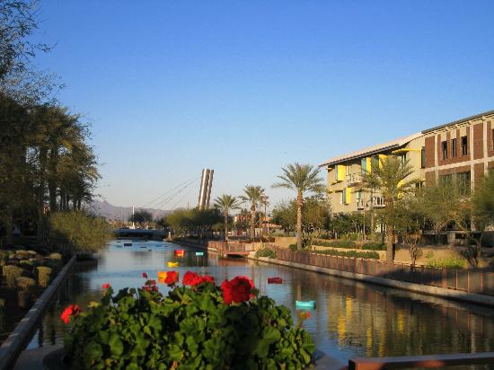 The Arizona Canal near Scottsdale Waterfront