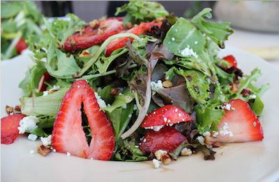 Humble Pie's Strawberry and Gorgonzola salad