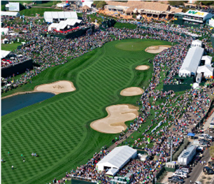 18th hole of Waste Management Phoenix Open