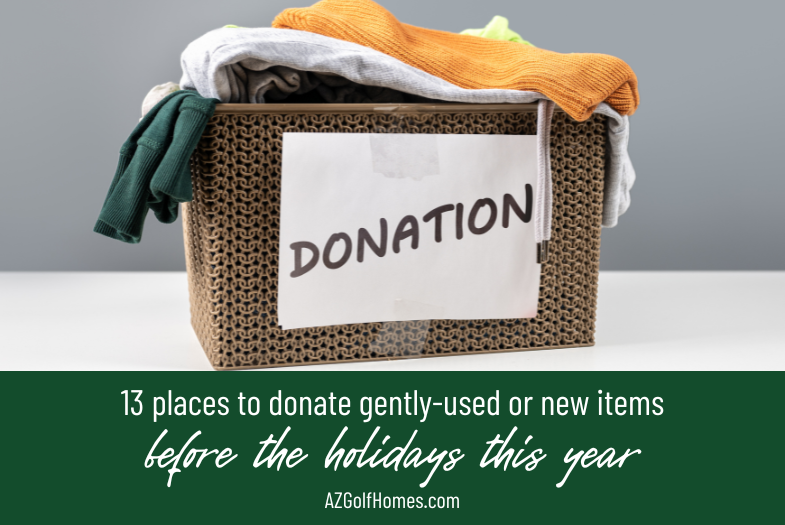 13 Places to Donate Household Items in Scottsdale Before the Holidays